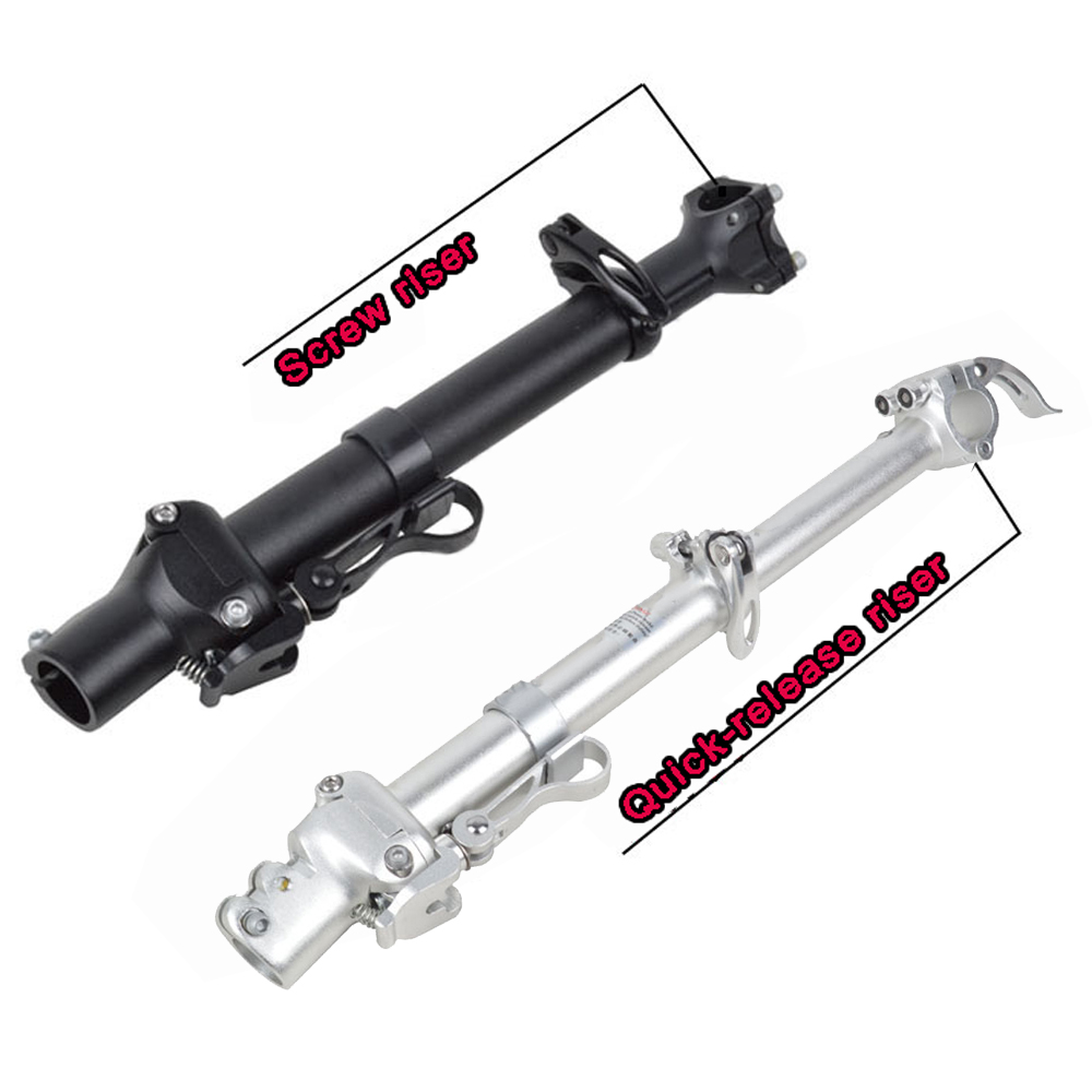 Folding Bike Stem QuickRelease/Screw Riser 010CM Adjust Fit 25.4mm