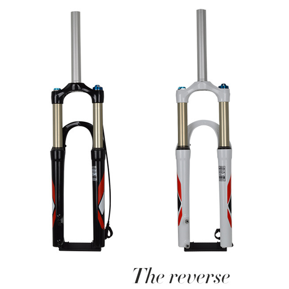 Meijun 26 Inch MTB Bike Aluminum Air Suspension Front Fork Lock 28.6MM
