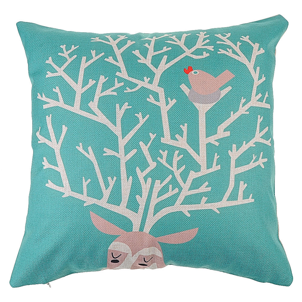 18" Linen Cotton Fashion Throw Pillow Case Cushion Cover Home Sofa