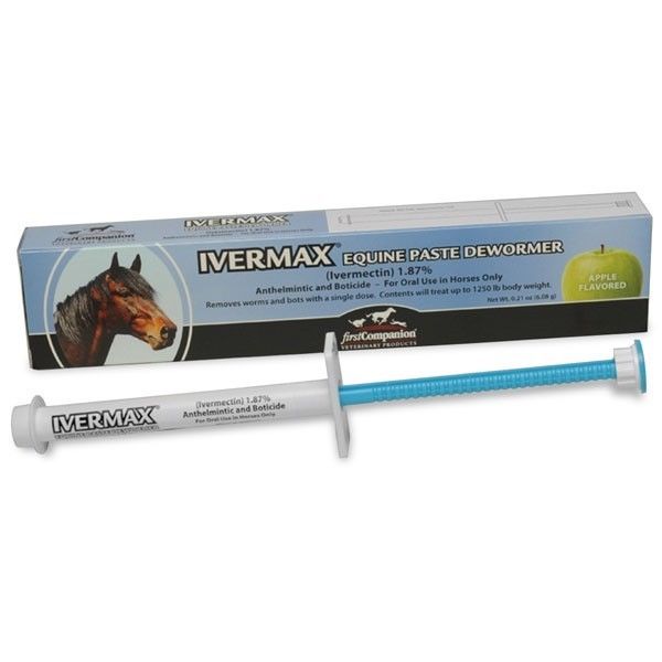Ivermectin Paste Equine Horse Wormer 1.87 *6 Tubes* DeWorm Parasites