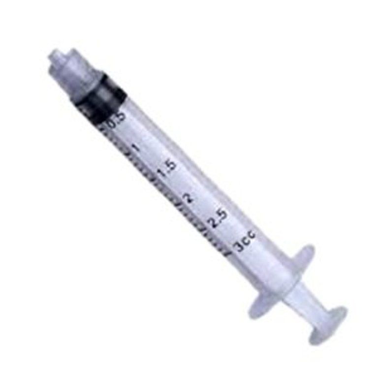 3cc 3ml Kendall Monoject Luer Lock Tip Plastic Disposable Syringes 100