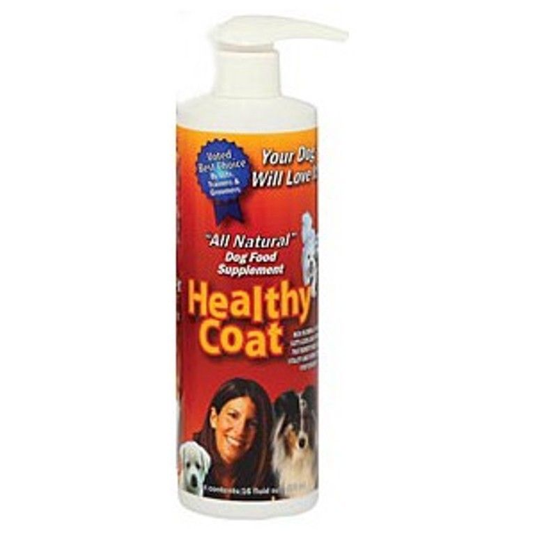 Healthy Coat Canine Supplement ( 1 Pint ) Reduce Shedding Glossy Coat
