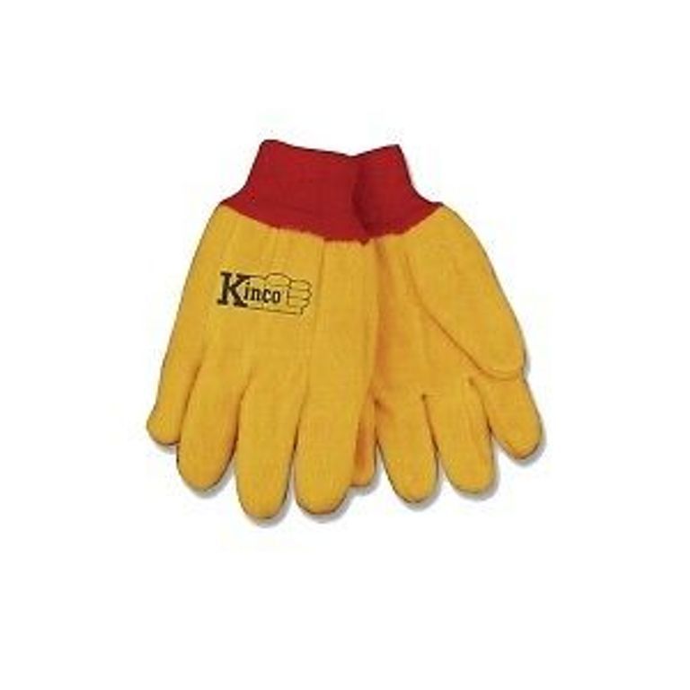 KINCO Chore Yellow Cotton Work Gloves Size Large Farm Construction eBay