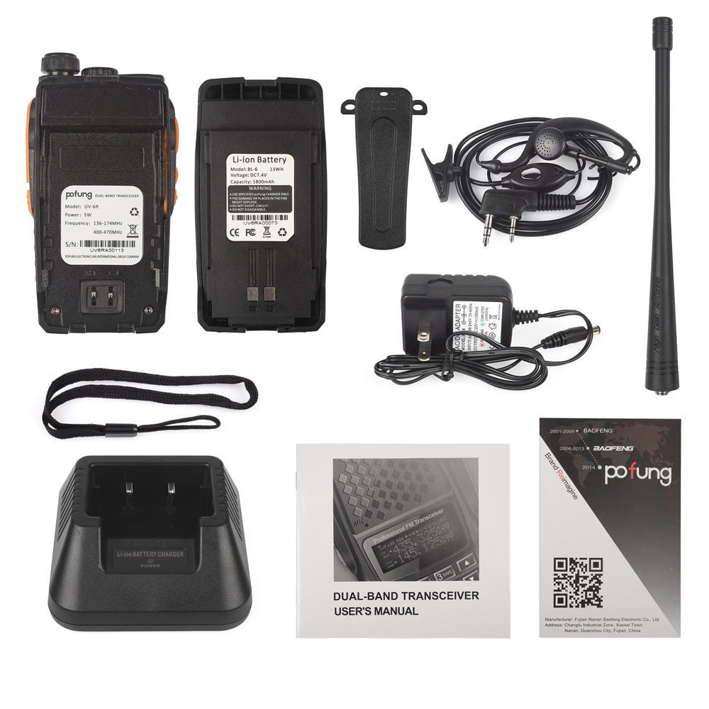 Handheld Scanner Radio Portable Police Fire EMS HAM Two Way Transceiver