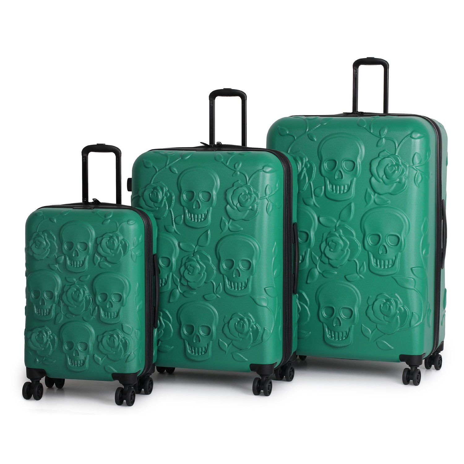 It Luggage Duraliton Skulls And Roses 3 Piece Set eBay