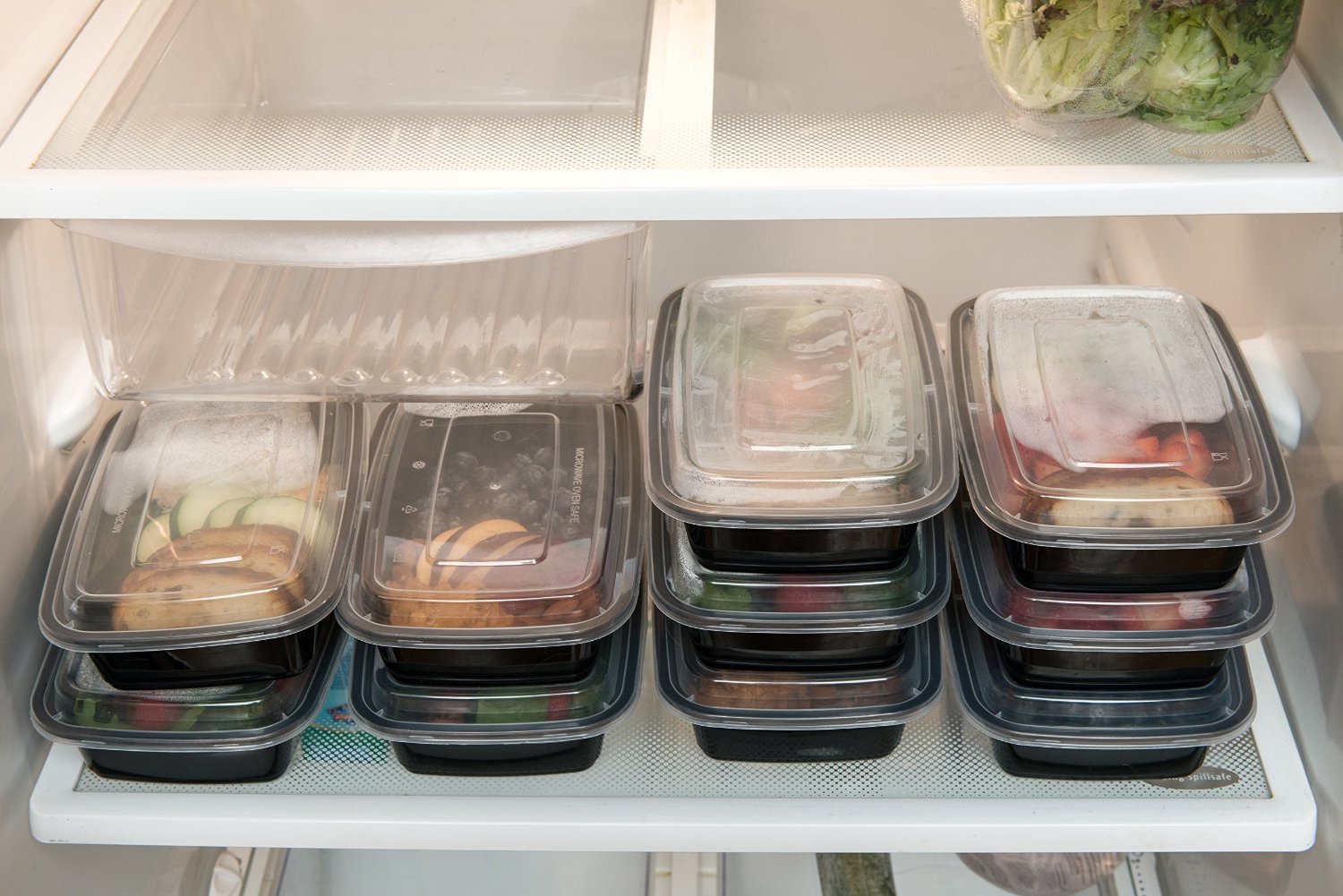 30 Meal Prep Food Storage Containers 1 Compartment Reusable Plastic