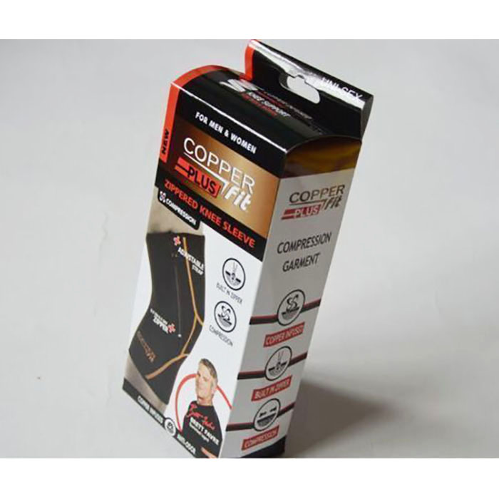 Copper Fit Plus Copper Infused Knee Compression Sleeve Support Brace Joint Pain eBay