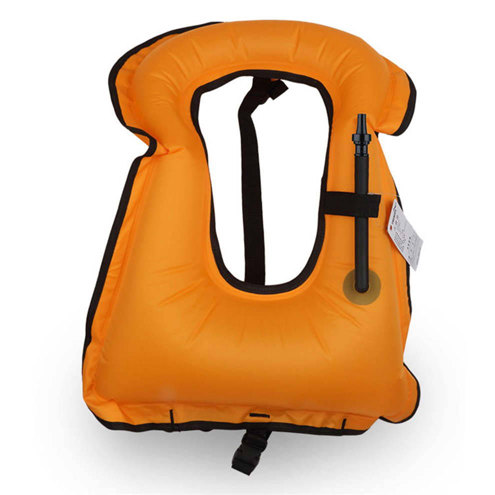Adult Inflatable Life Jacket Vest for Snorkeling Surfing Boating Swimming