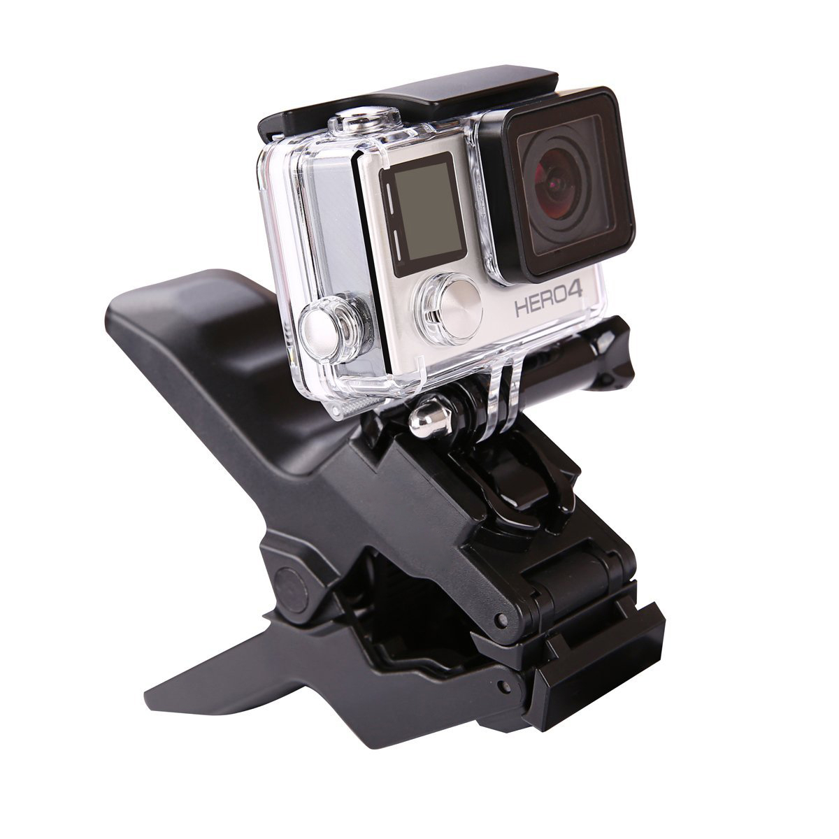 Jaws Flex Clamp Mount + Adjustable Neck Fr GoPro Hero 4 3+ 3 Go Pro