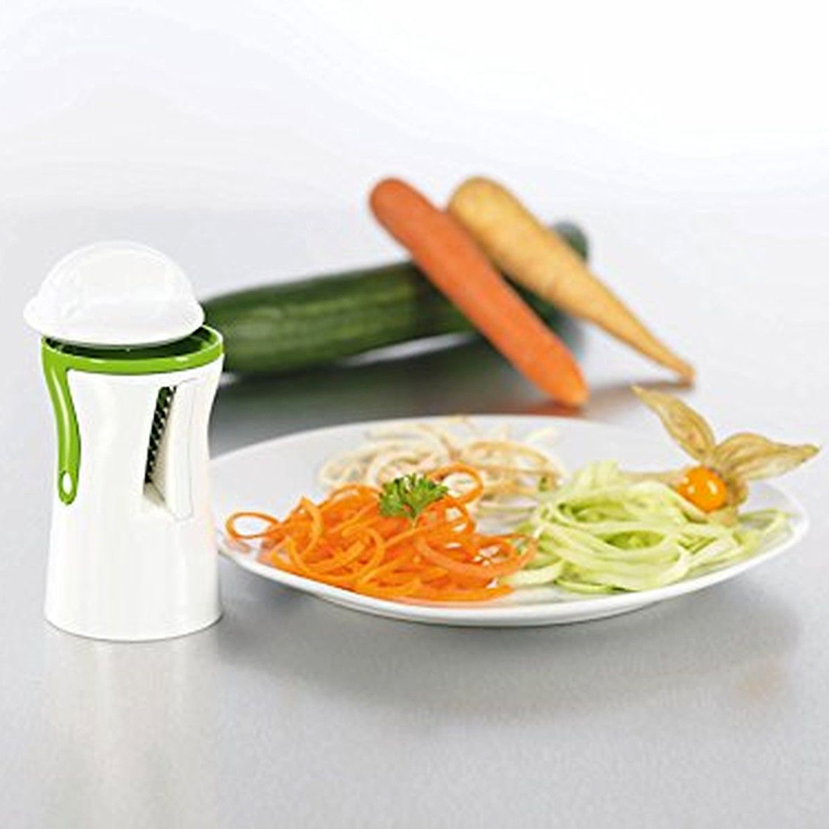 NEU-Slicer-Twister-Gemuese-Schaeler-Spiralschneider-Spirelli-Julienne-Schneider