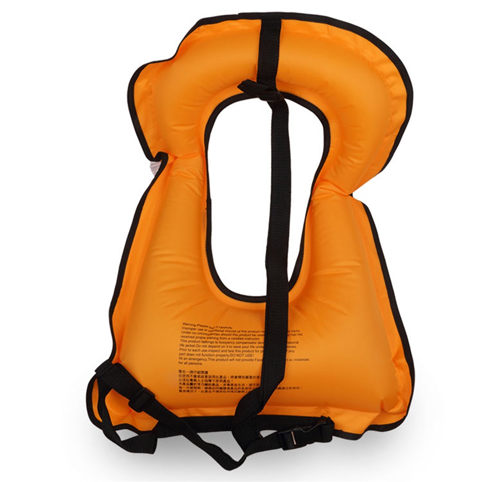 Snorkeling Swimming Boating Float Inflatable Life Jacket Vest Training Safety eBay