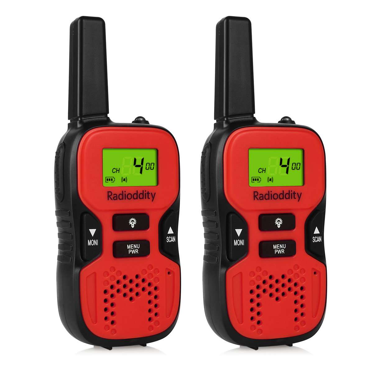 1 Pair Radioddity R8 UHF 22 Channel GMRS/ FRS Handheld Walkie Talkie