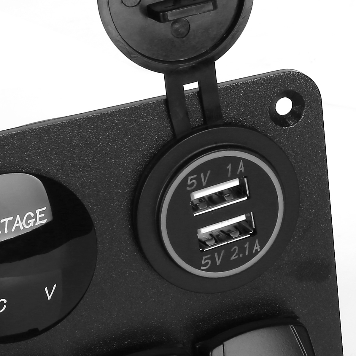 3 Gang New Black Toggle Switch Panel Waterproof Marine Car Boat Rocker