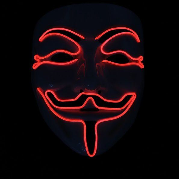 Light Up LED Guy Fawkes for Vendetta Mask EL Wire Mask Rave EDM Halloween Party eBay