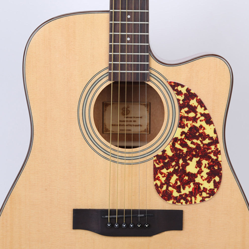 Acoustic Guitar Pickguard Selfadhesive Black White Red Hummingbird Style 41/40'