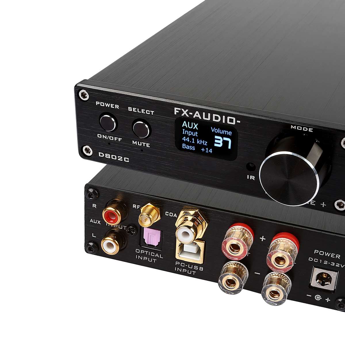 FXAUDIO Pure Digital Amplifier D802C Remote USB Optical Coaxial