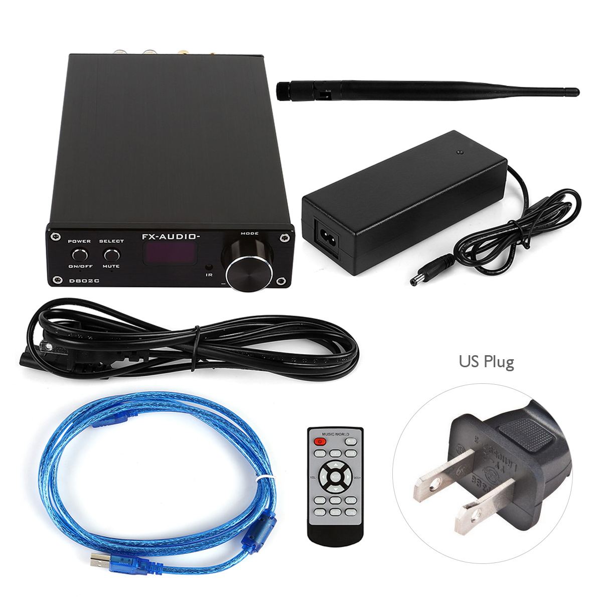 FEIXIANG Pure Digital Amplifier USB Optical Coaxial Bluetooth D802C