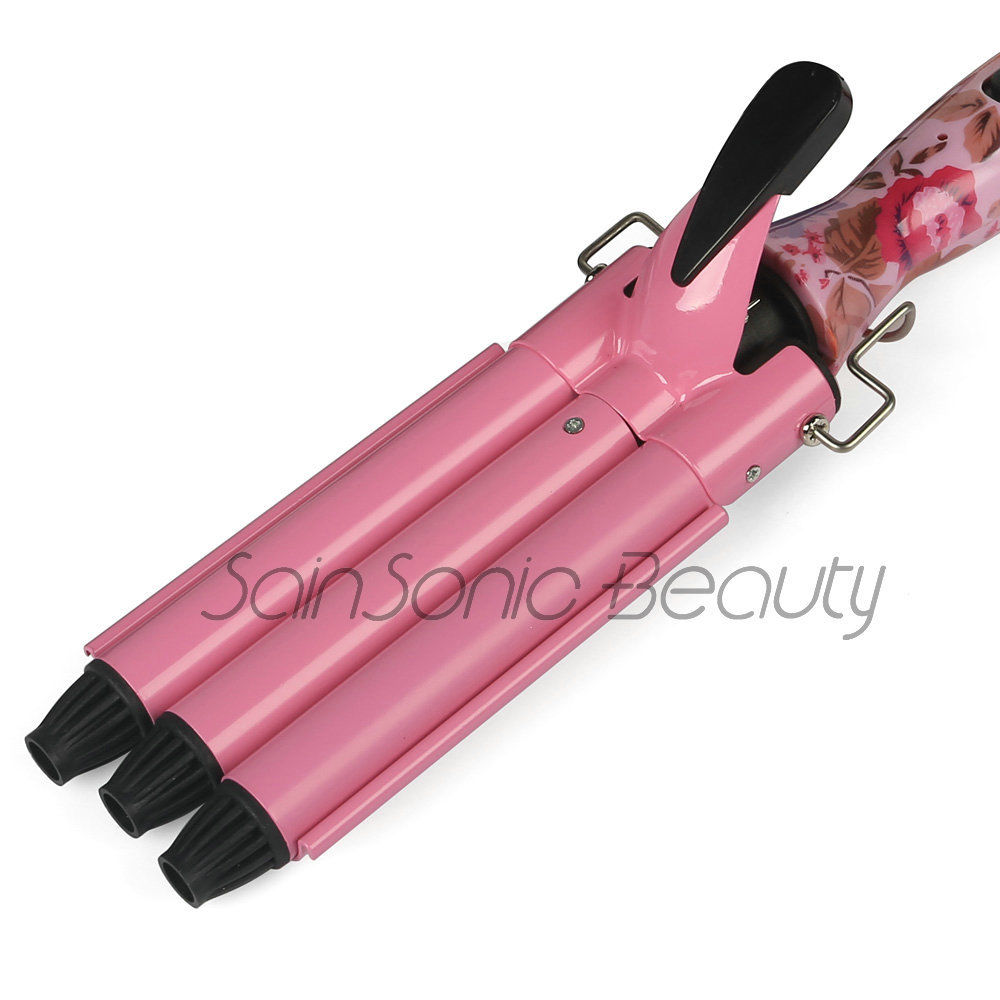SainSonic Beauty 3 Barrels Curling Iron Small/Big Hair Wave Waver