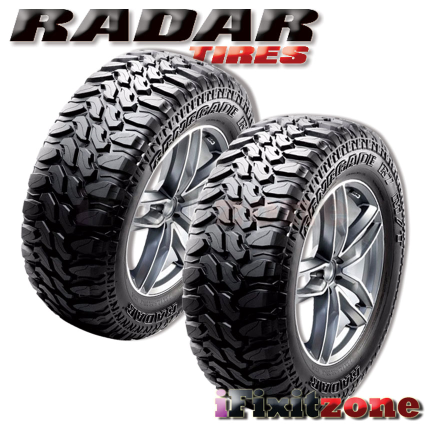 4 Radar Renegade R7 M/T 33X12.50R20LT 114Q E/10 OWL All Terrain Mud