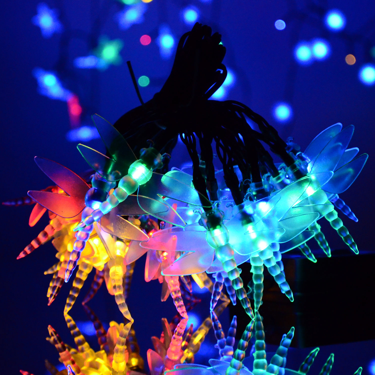 LED String Fairy Light Copper Wire Solar/Battery Heart Seashell Par Home Decor