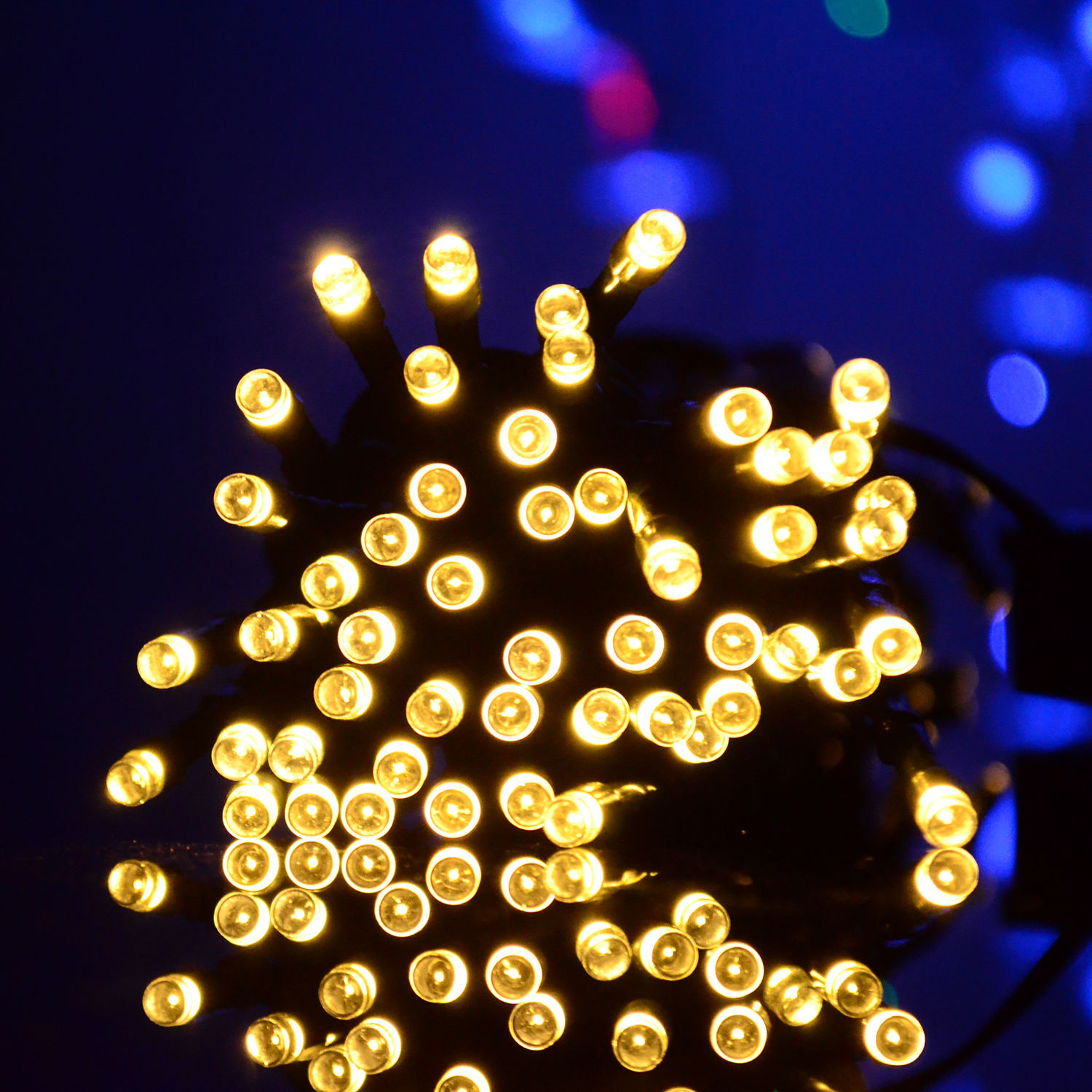 Solar Power Multi-color LED String Light 30-200Leds 5M-22M Shinning Decor lamp eBay
