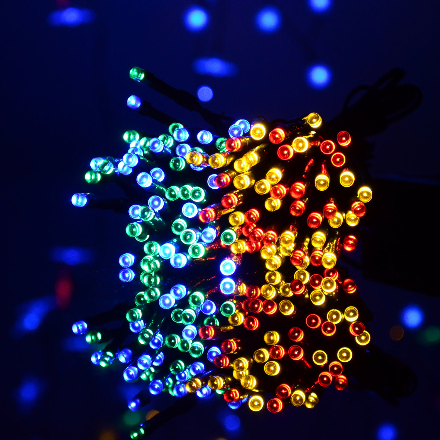 Solar Power Multi-color LED String Light 30-200Leds 5M-22M Shinning Decor lamp eBay
