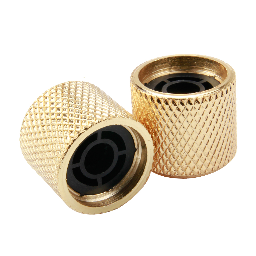 Volume Cotrol Knobs Guitar Bass Dome Tone Knobs 4pcs Gold for Electric Guitar