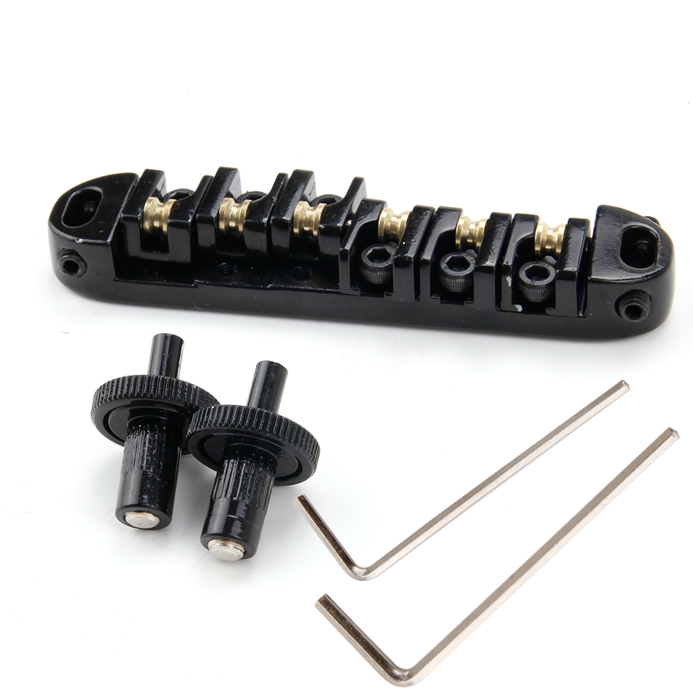 GUITAR BRIDGES BRASS ROLLER SADDLE TUNEOMATIC BRIDGE FOR LP ELECTRIC