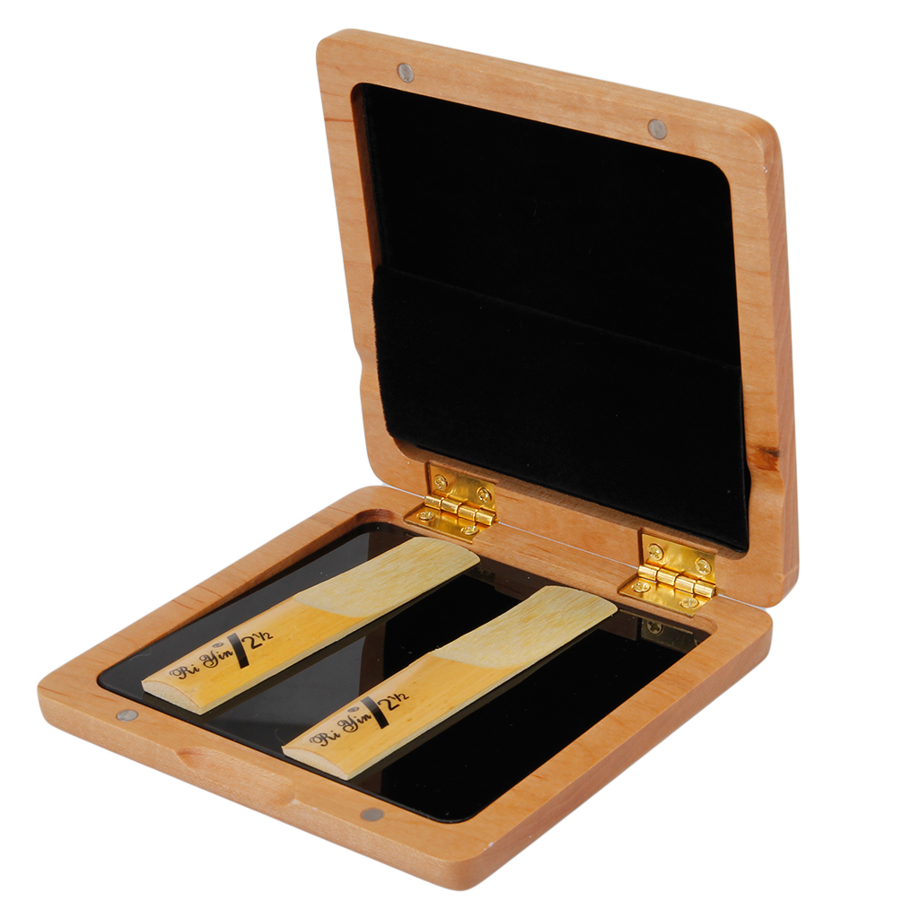 Woodwind Saxophone Reed Case Wooden Maple for 4pcs Reeds eBay
