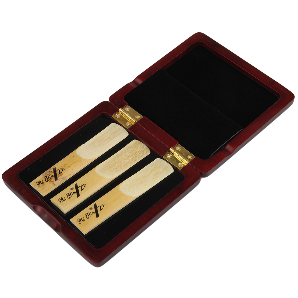 Maple Saxophone Reed Case for 4pcs Reeds Woodwind Wooden eBay