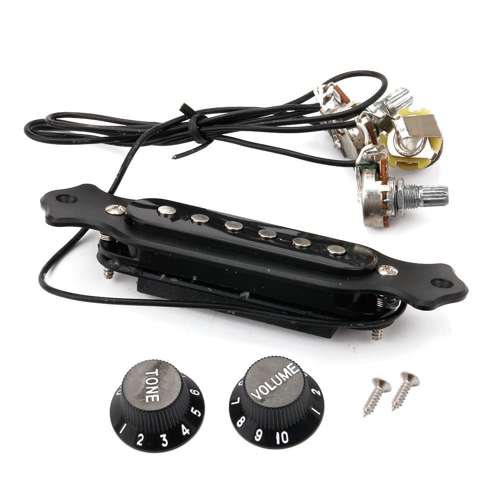 Copper Single Coil Acoustic Guitar Pickup Black PVC Plate New