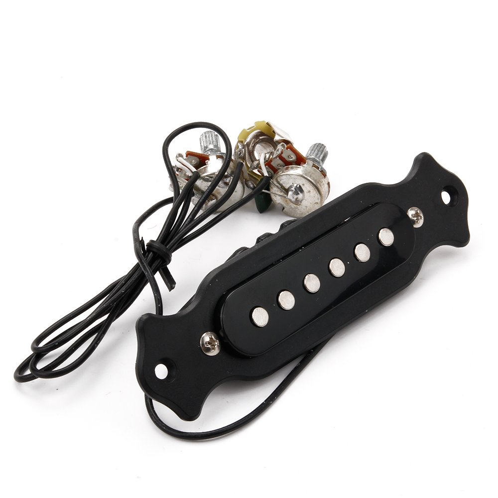 Copper Single Coil Acoustic Guitar Pickup Black PVC Plate New eBay