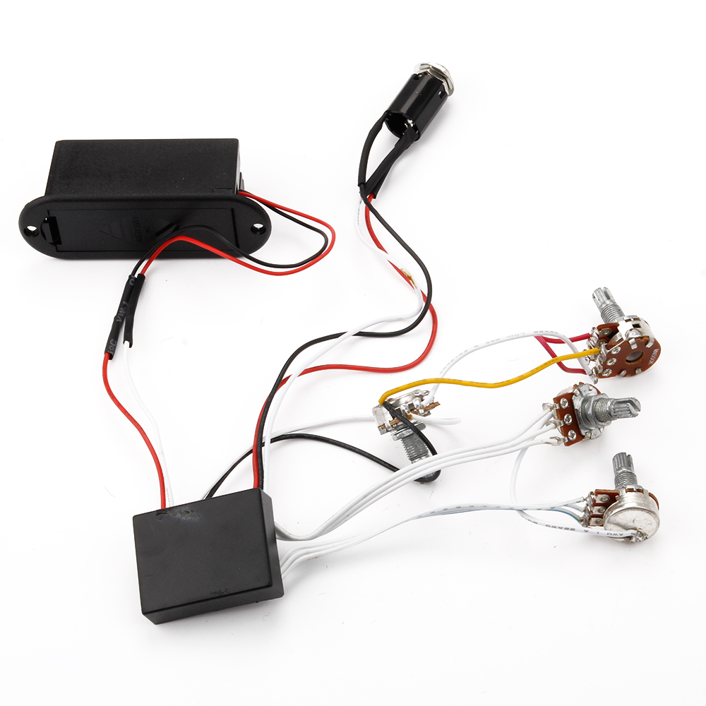 1 Volume Active EQ Preamp Circuit 3 Tone Pots 2 Band for Bass Pickup eBay