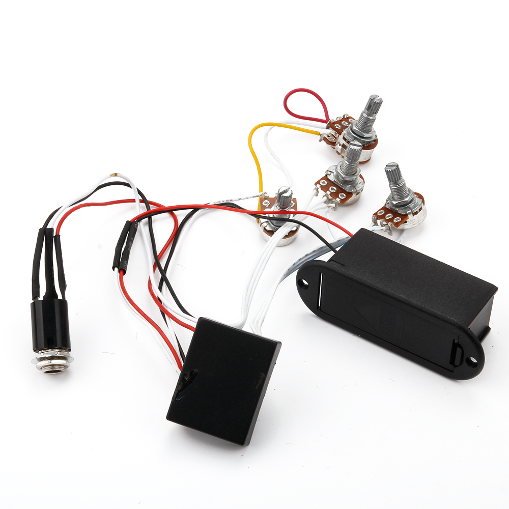 2 Band Active EQ Preamp Circuit for Bass Pickup 1 Volume 3 Tone Pots eBay