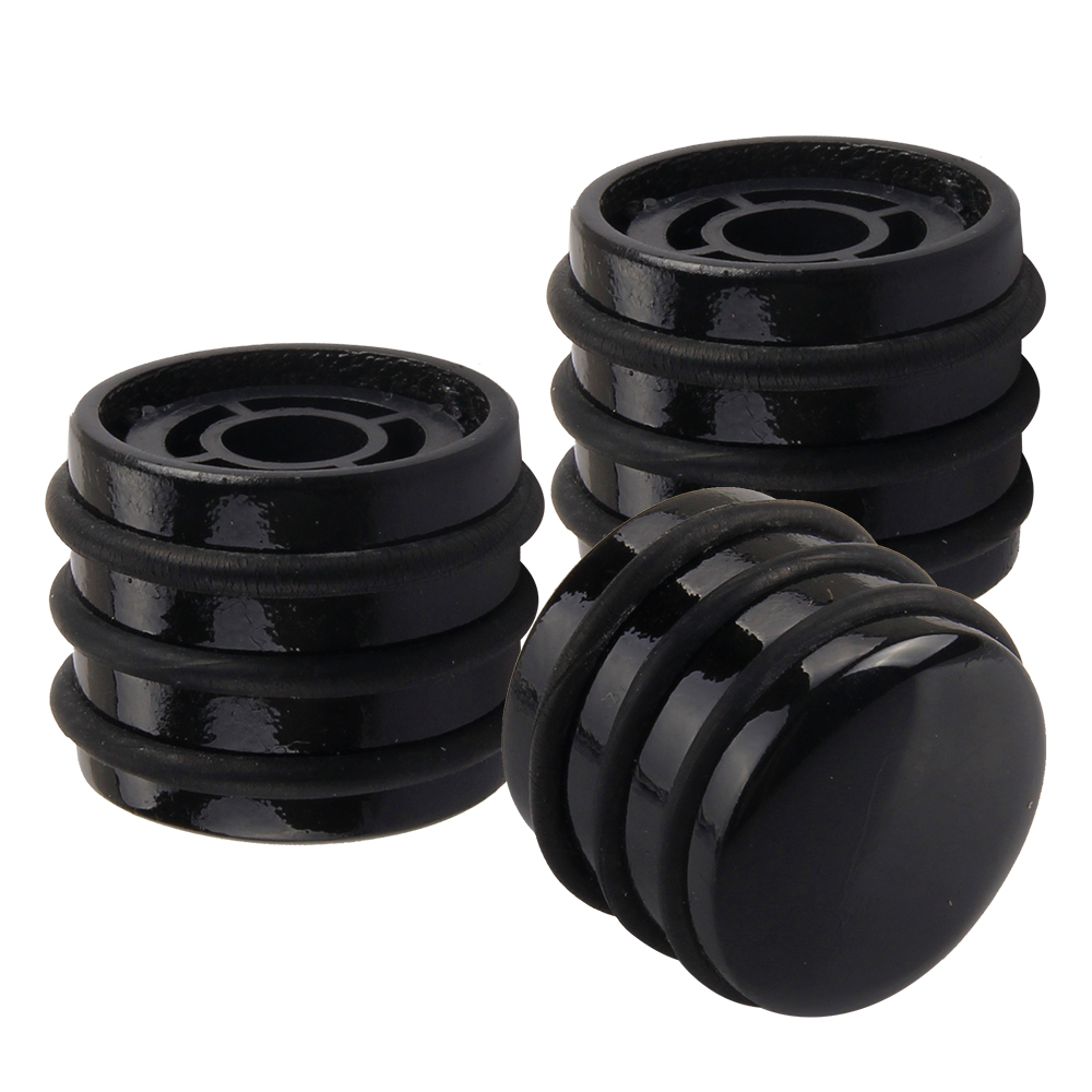 Solid Shaft Guitar Knobs Black Tone ORing 6mm Split eBay