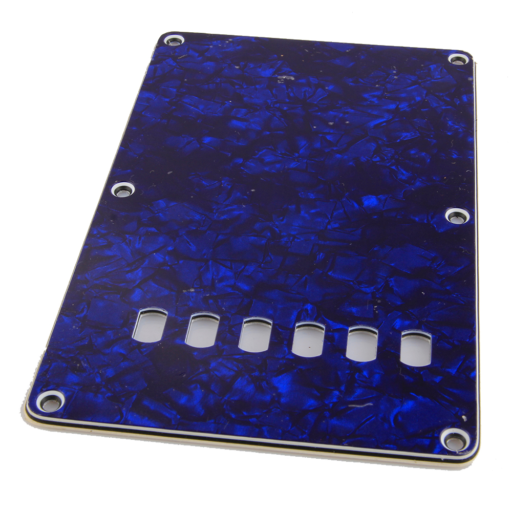 Cavity Cover Electric Guitar Back Plate ABS Plate 6 Holes For Strat ST