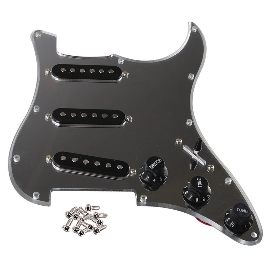 SSS Loaded Guitar Pick Guard Ceramic Pickups for Strat ST eBay