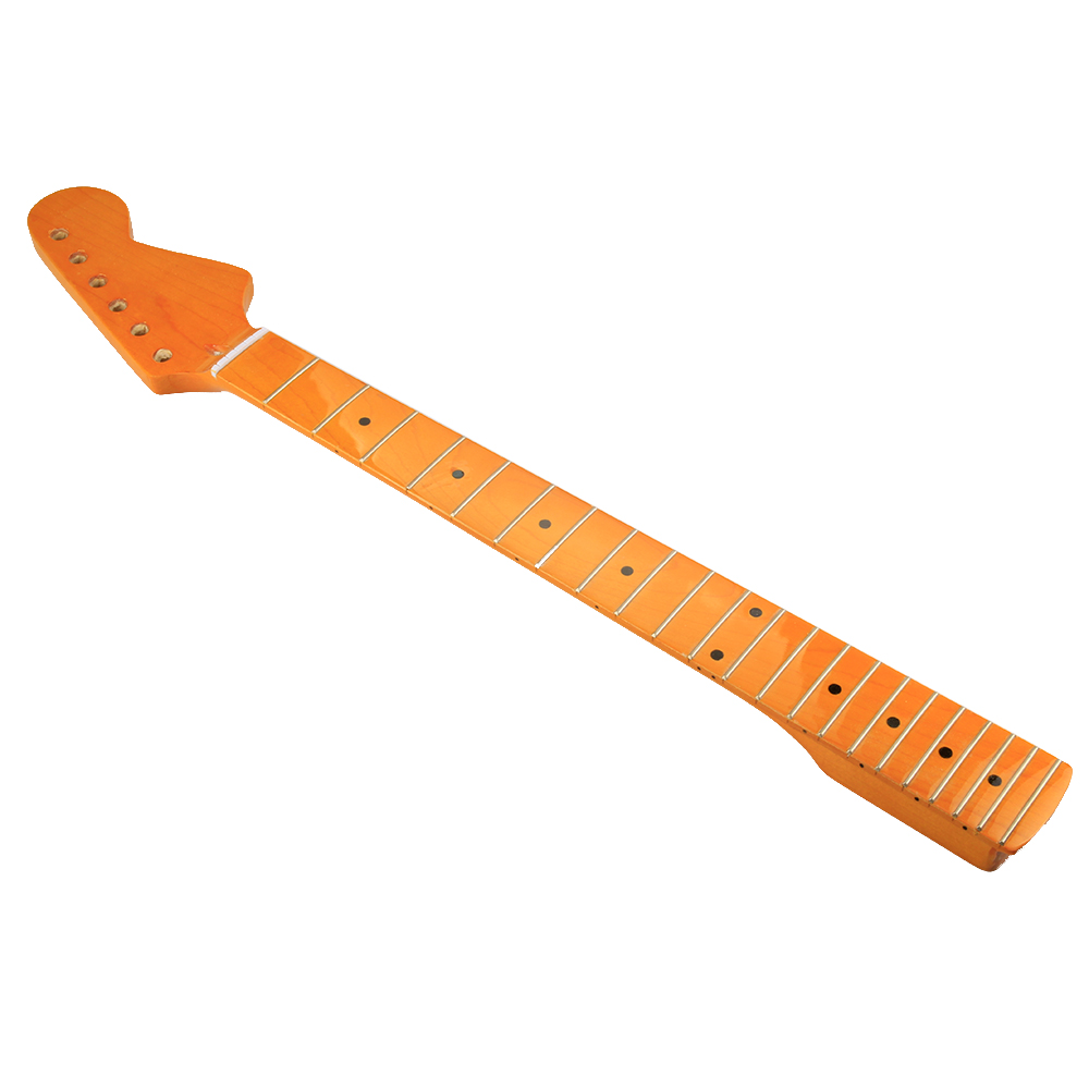 Maple 22 Fret Guitar Neck Yellow for Fender ST Stratocaster Classical