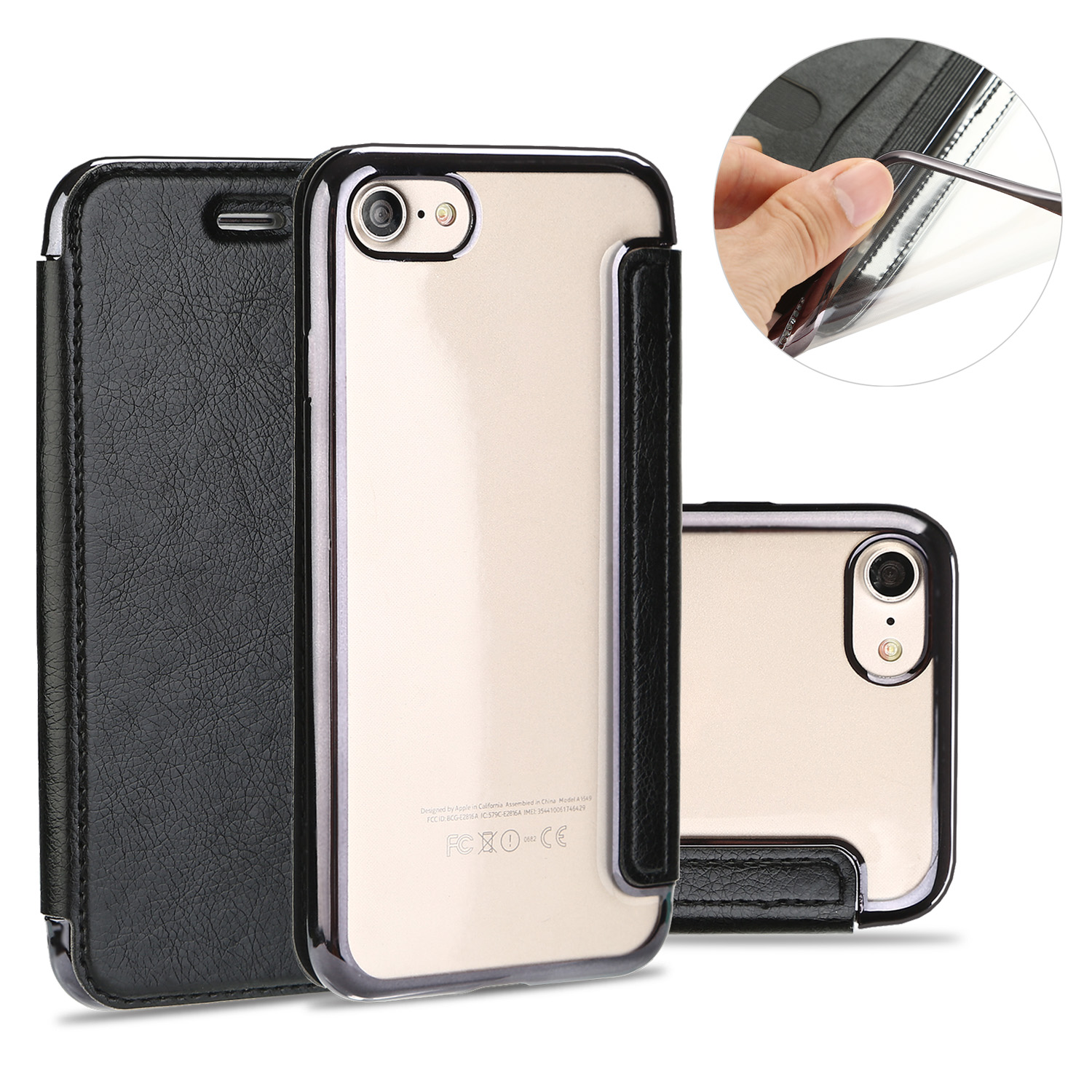 Soft Leather Flip Case Wallet Card Cover for Apple iPhone 7 Plus / 7 | eBay