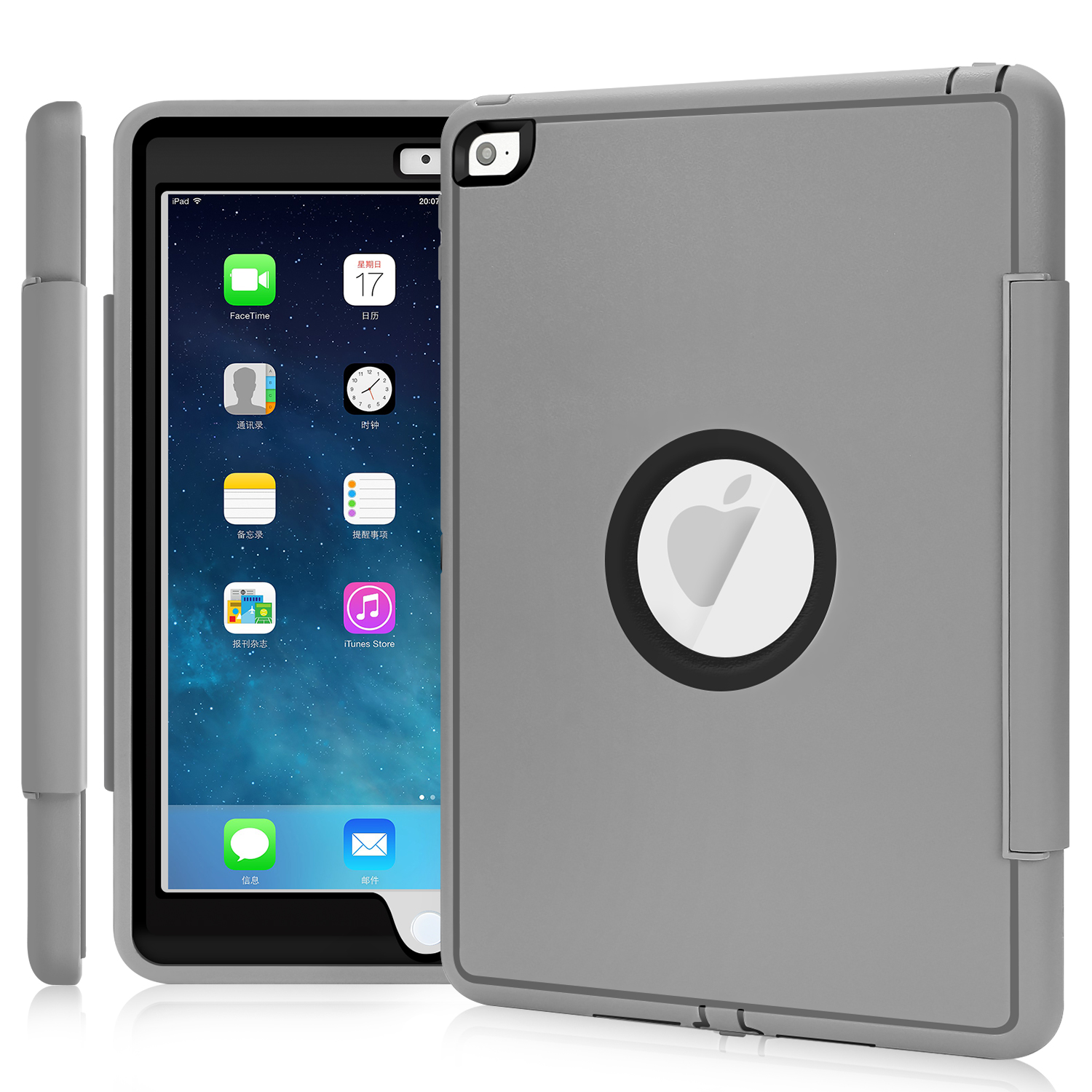 Smart Heavy Duty Shock Proof Hard Case for iPad 4 3 2 iPad Mini Air
