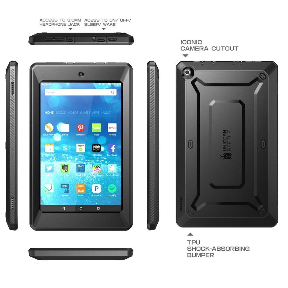 Kindle Amazon Fire HD 8 Case, SUPCASE [UBPro] with Builtin Screen