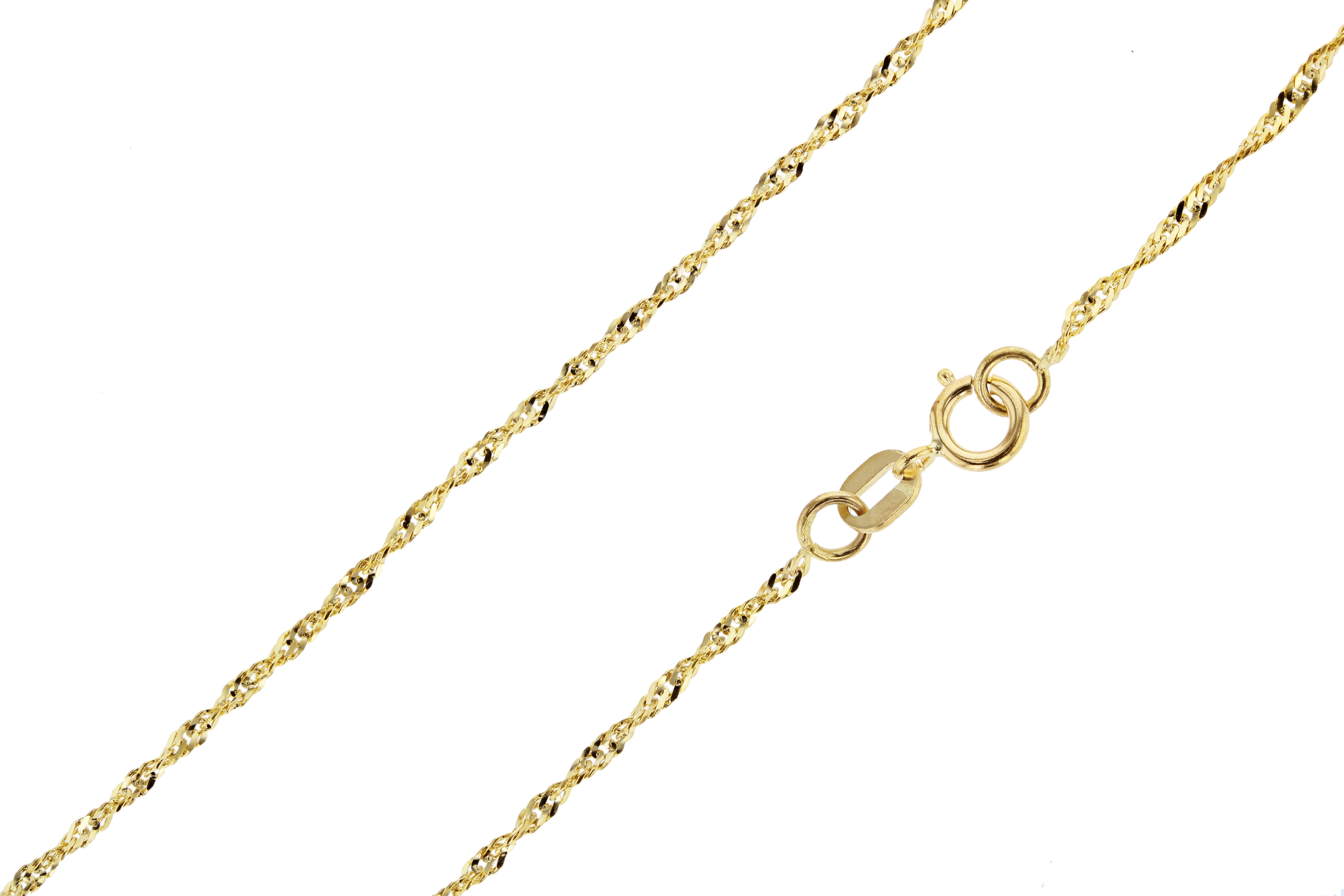 18/" 10k Yellow Gold I Love You Romantic Heart Pendant Necklace