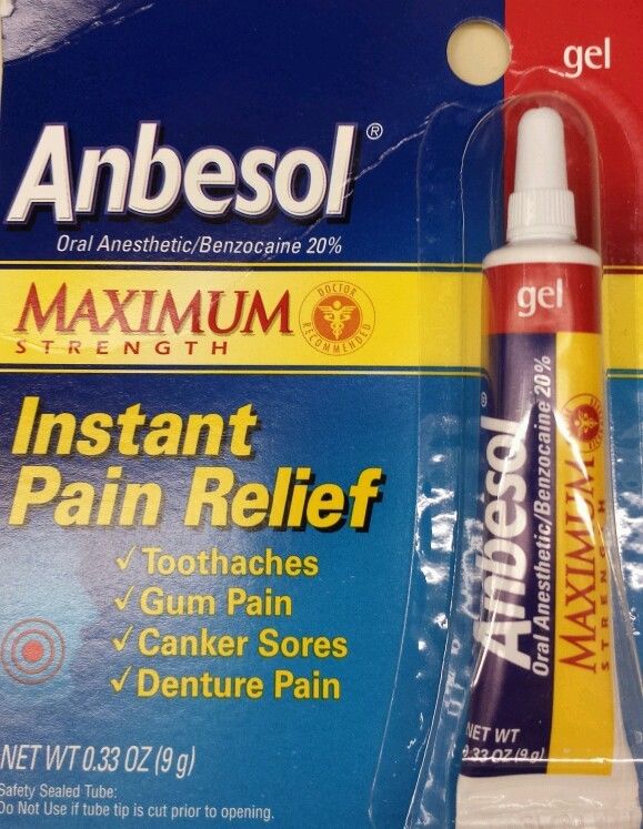 Anbesol Maximum Strength Oral Anesthetic Gel, .33Ounce Tube