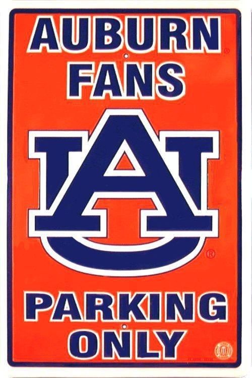 Auburn Tigers NCAA Large Metal Parking Sign | eBay