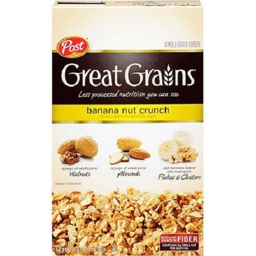 Post Great Grains Banana Nut Crunch Whole Grain Cereal