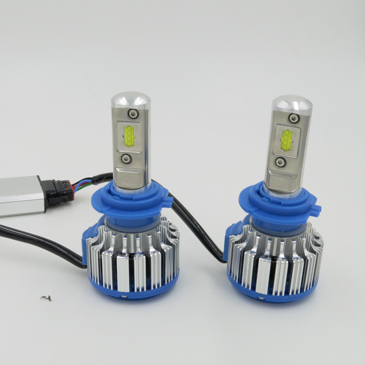 2PAIR Super White 6000K H7 LED HEADLIGHT BULBS Combo High Beam & Low