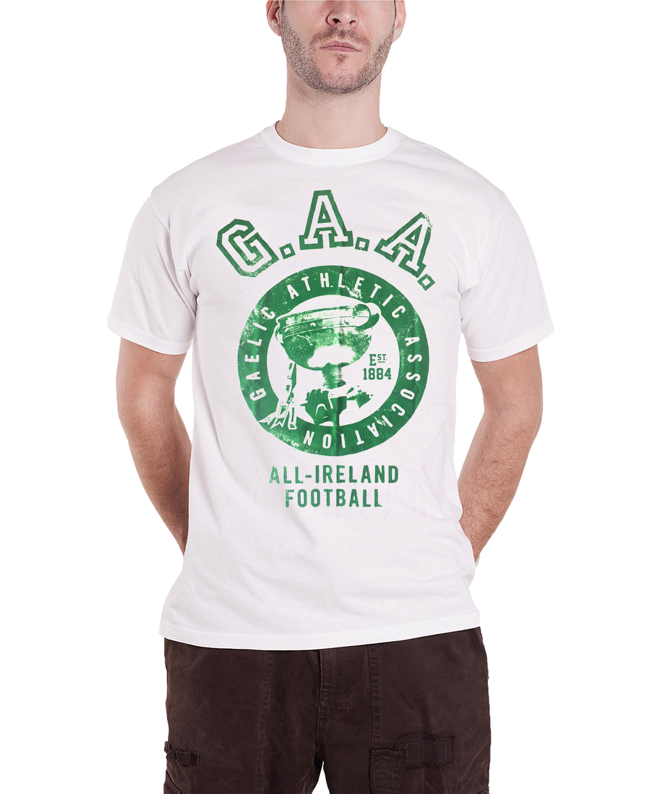 GAA T Shirt G.A.A. Hurling Gaelic football All Ireland new Official Mens
