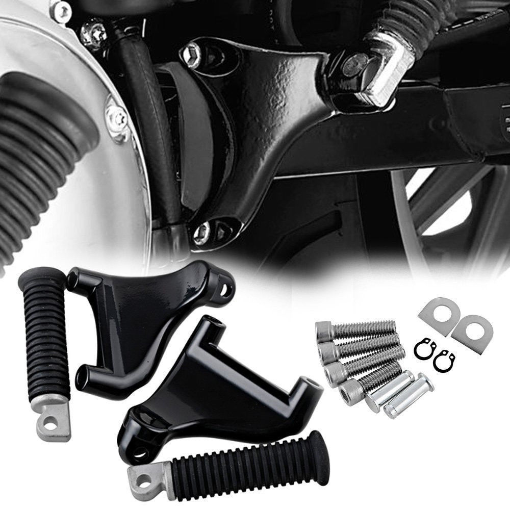 Motorcycle Passenger Rear Foot pegs Pedals For Harley Sportster 1200