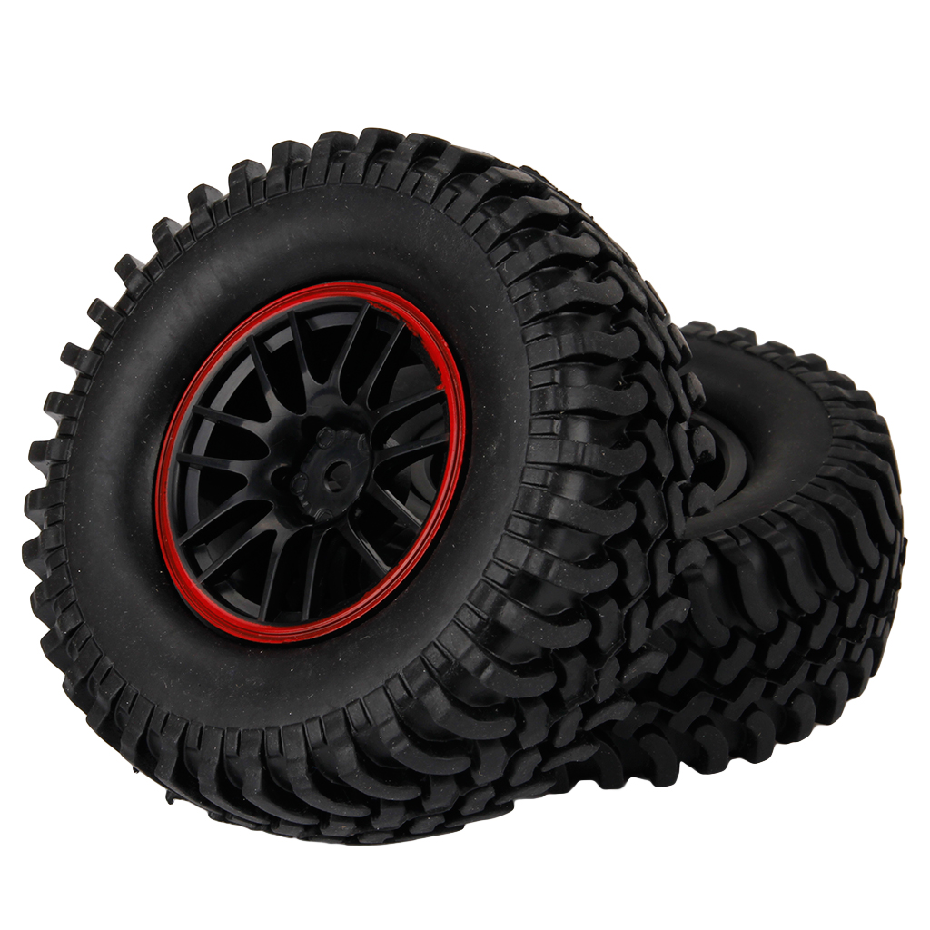 1 10 RC Crawler Rims And Tyres RC Offroad Wheels 100mm Rubber Plastic 1-10-rc-rock-crawler-1-9-tires-and-wheels-4-108mm-fits-axial-scx10