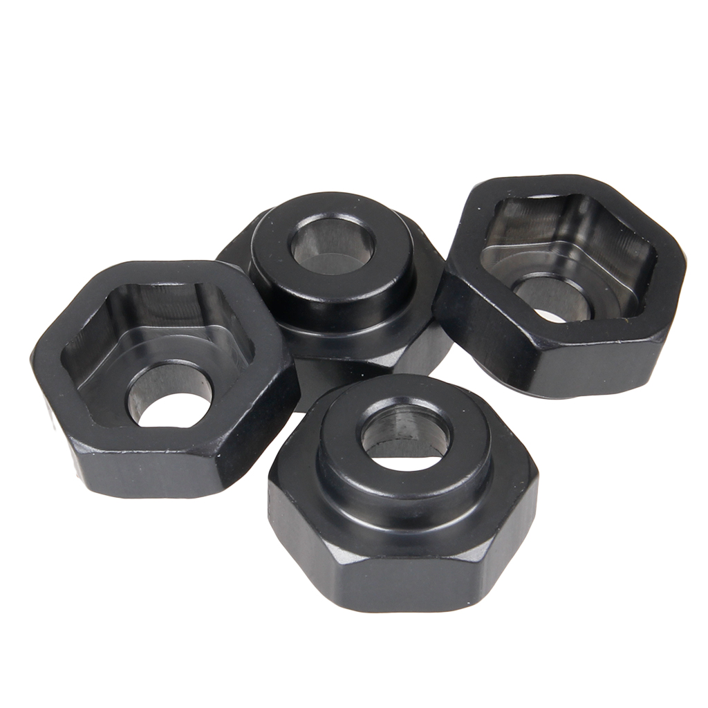 Gray Aluminum Wheel Rim Adapter 12mm to 17mm Hex For 110 RC Nitro Car